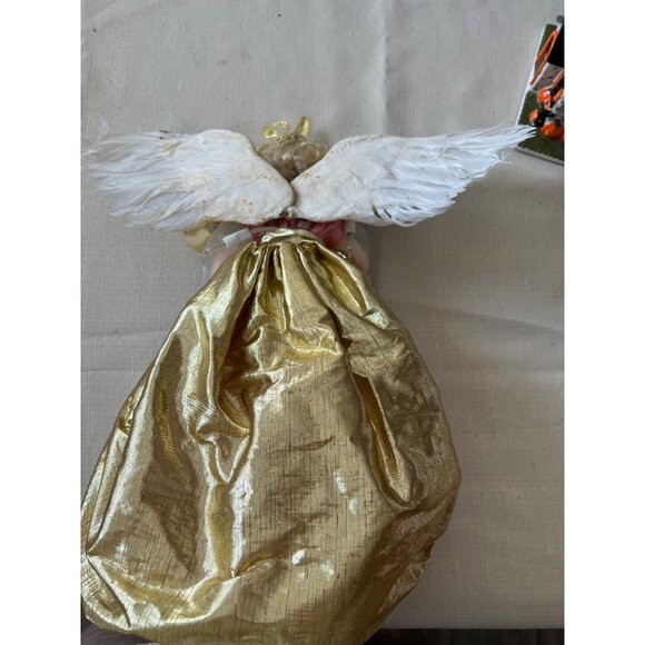 Paradise Galleries  Porcelain Angel Christmas Tree Topper Patricia Rose 13" - Picture 3 of 8